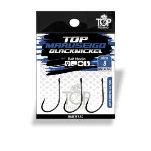 ANZOL SUPER MARUSEIGO BLACK CARTELA (Top Fishing)