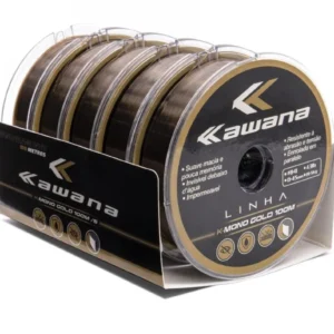LINHA MONOFILAMENTO KAWANA GOLD. CX C.5 - 100M (Maruri)