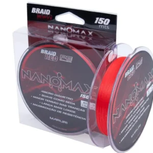 LINHA MULTIFILAMENTO NANOMAX PE 150M  VERMELHA (Maruri)