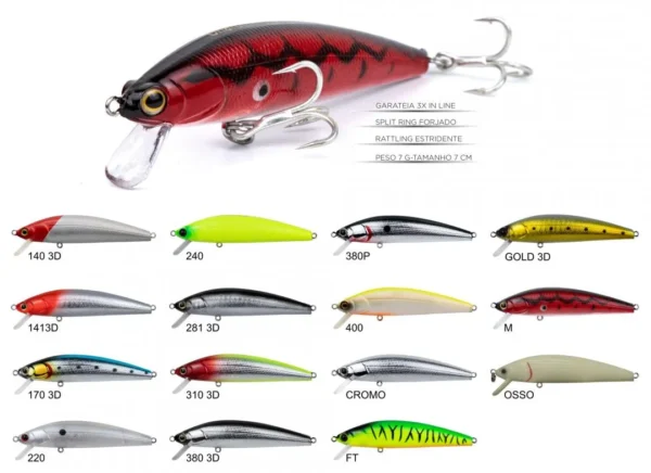 ISCA ARTIFICIAL CHARUTINHO 70 7 CM 8G - MEIA AGUA  (Maruri)