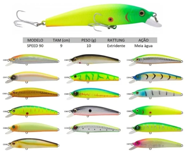 ISCA ARTIFICIAL SPEED 90 9CM 10G COR C016 - M.AGUA (Maruri)